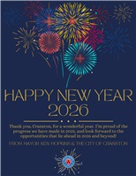 Happy New Year, from Mayor Ken Hopkins!